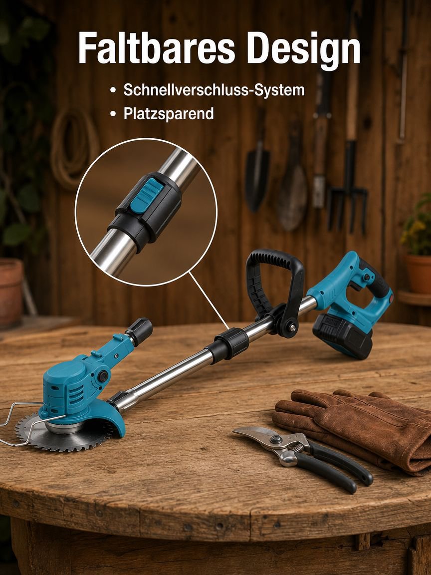 Gepflegter Rasen dank kabellosem Trimmer