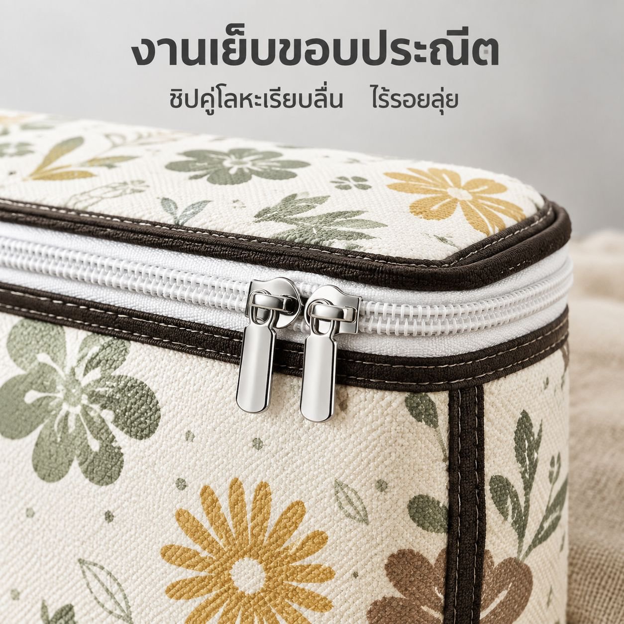 ถุงเก็บผ้านวมและเสื้อผ้าแบบหนา พร้อมช่องหน้าต่างใส