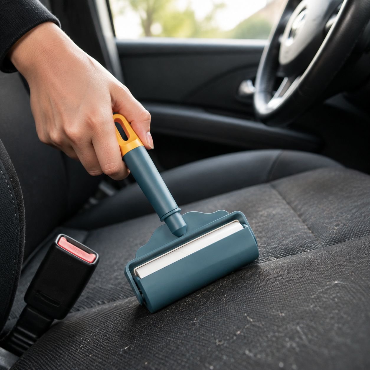 Sticky cleaning roller for pet owners