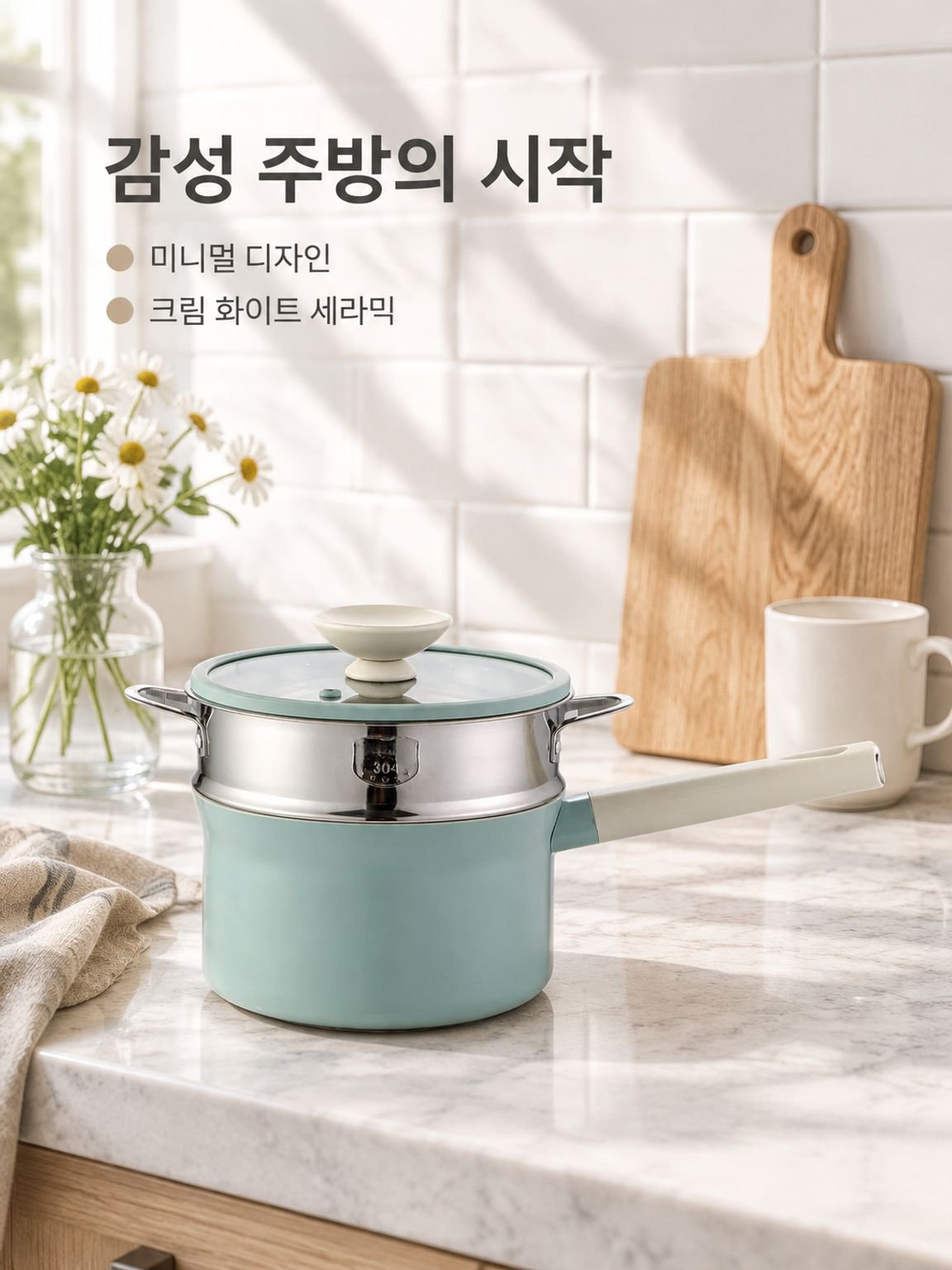 세라믹 항균 논스틱 우유 냄비