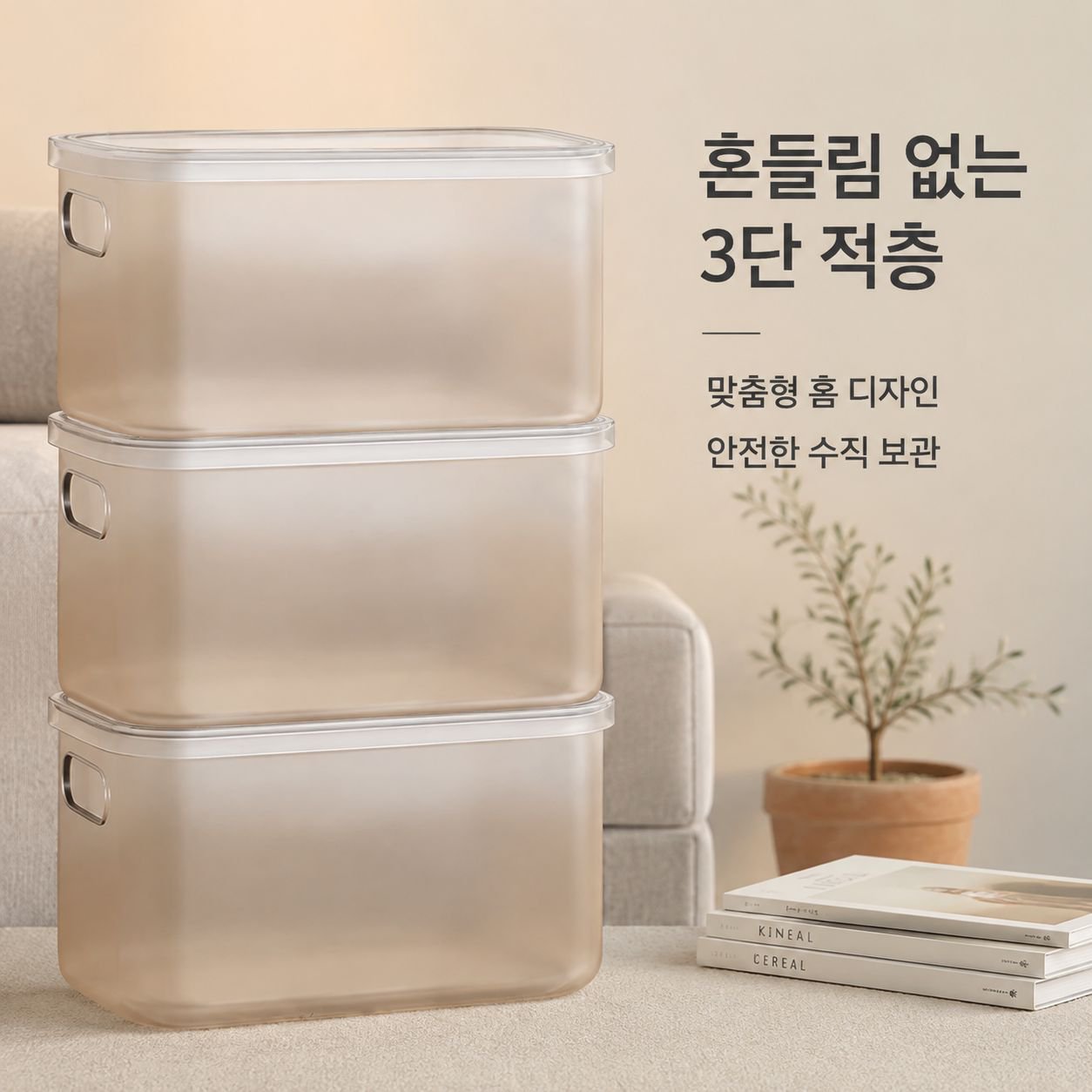 투명 정리함 가정용 장난감 간식 수납함