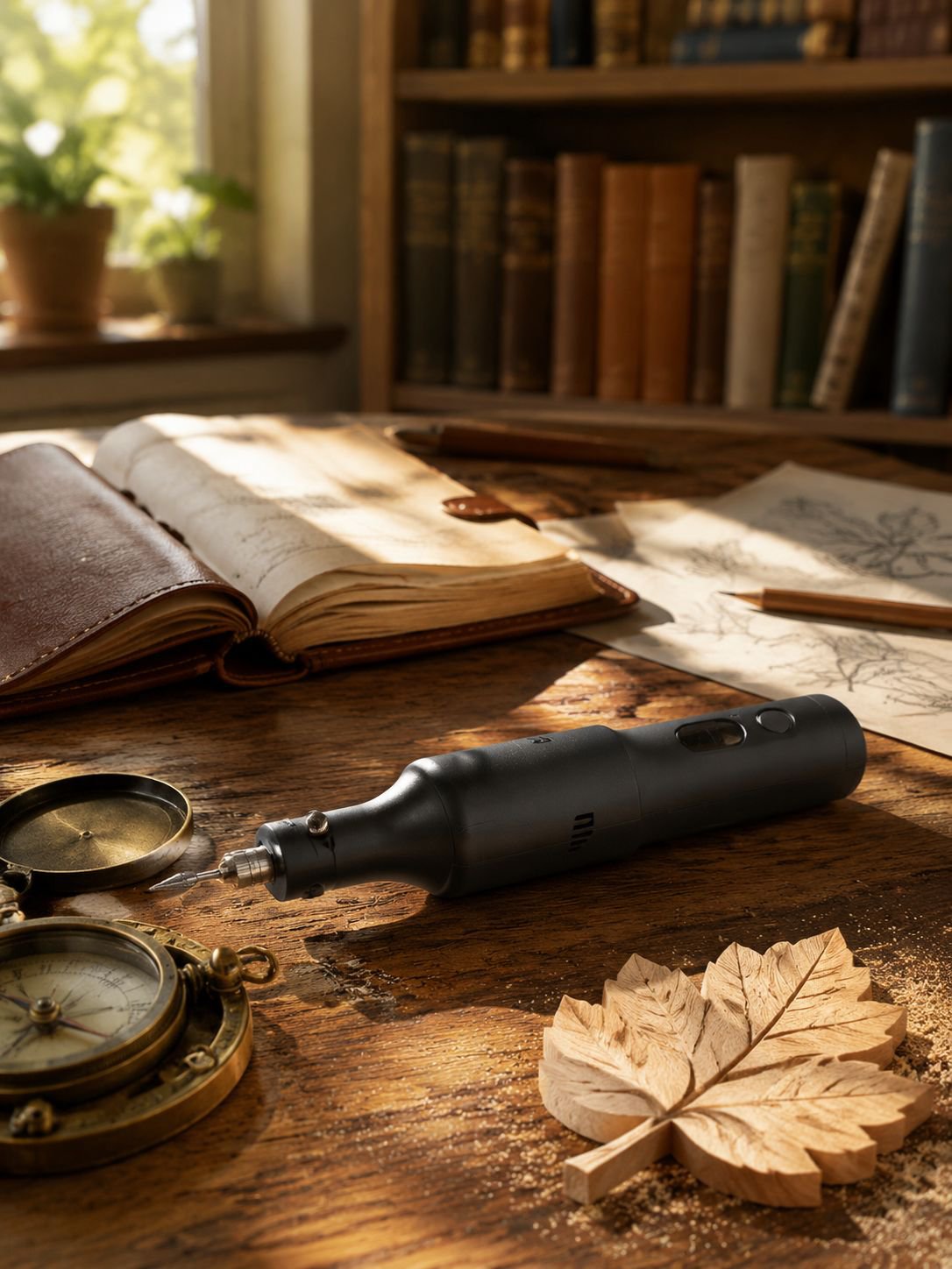 All-in-one electric rotary tool for carving and polishing