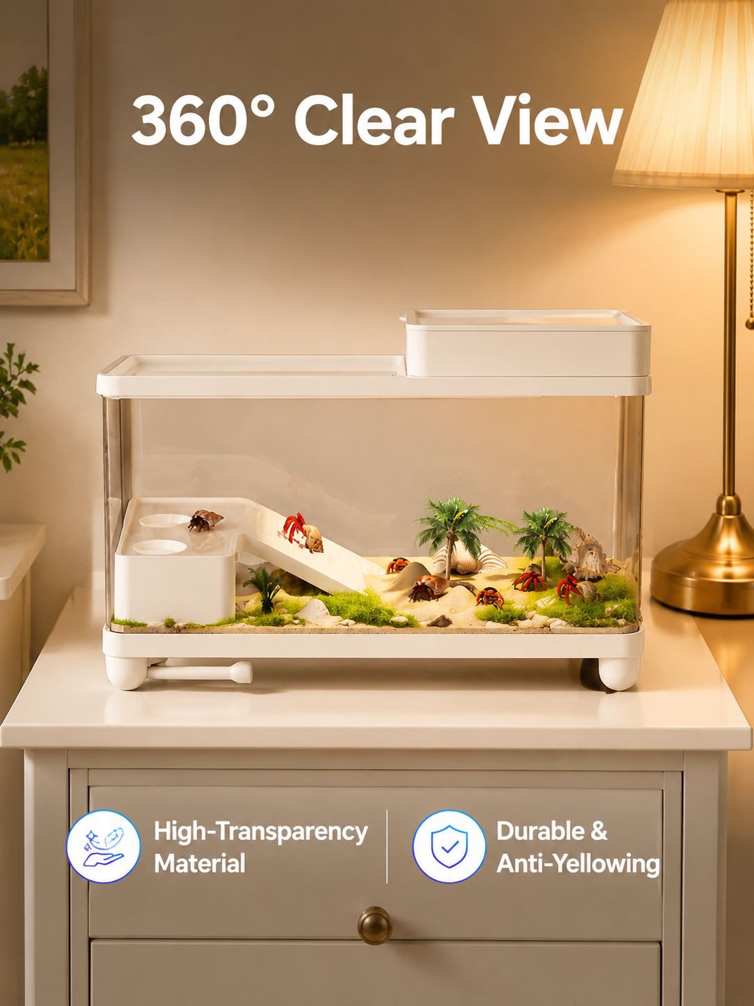 Luxury Villa Style Hermit Crab Turtle Habitat