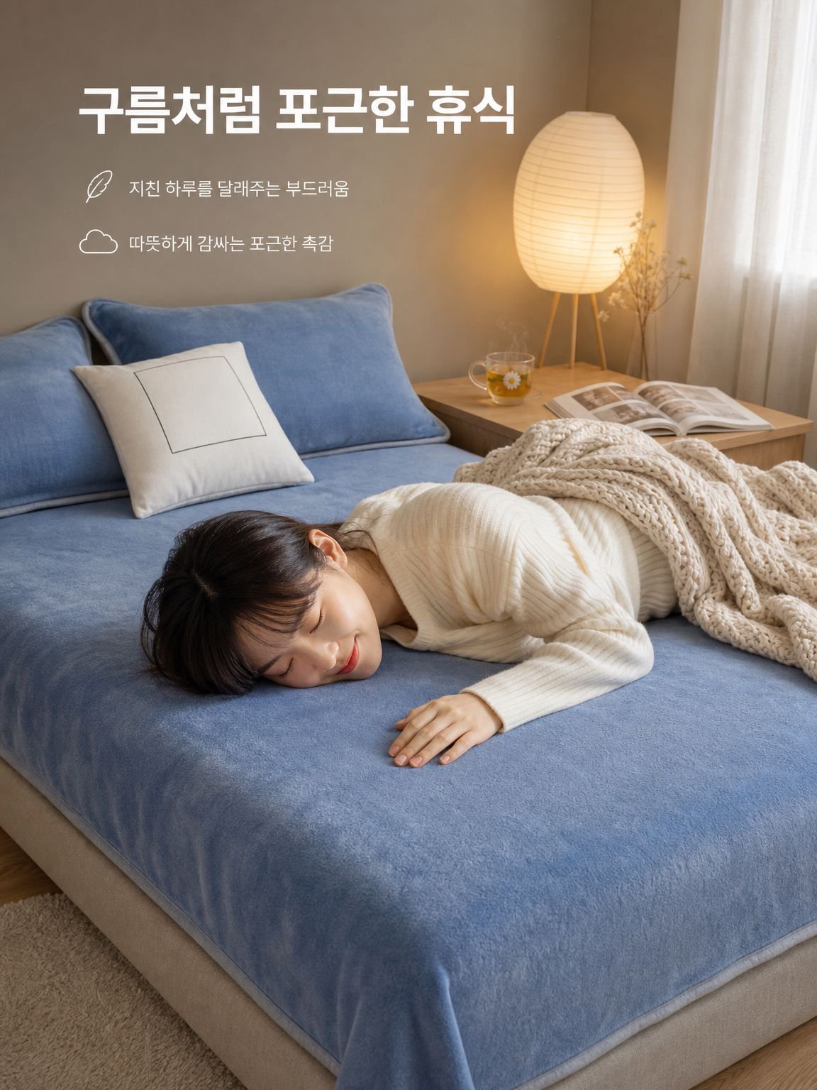 두꺼운 보온 플리스 침대시트