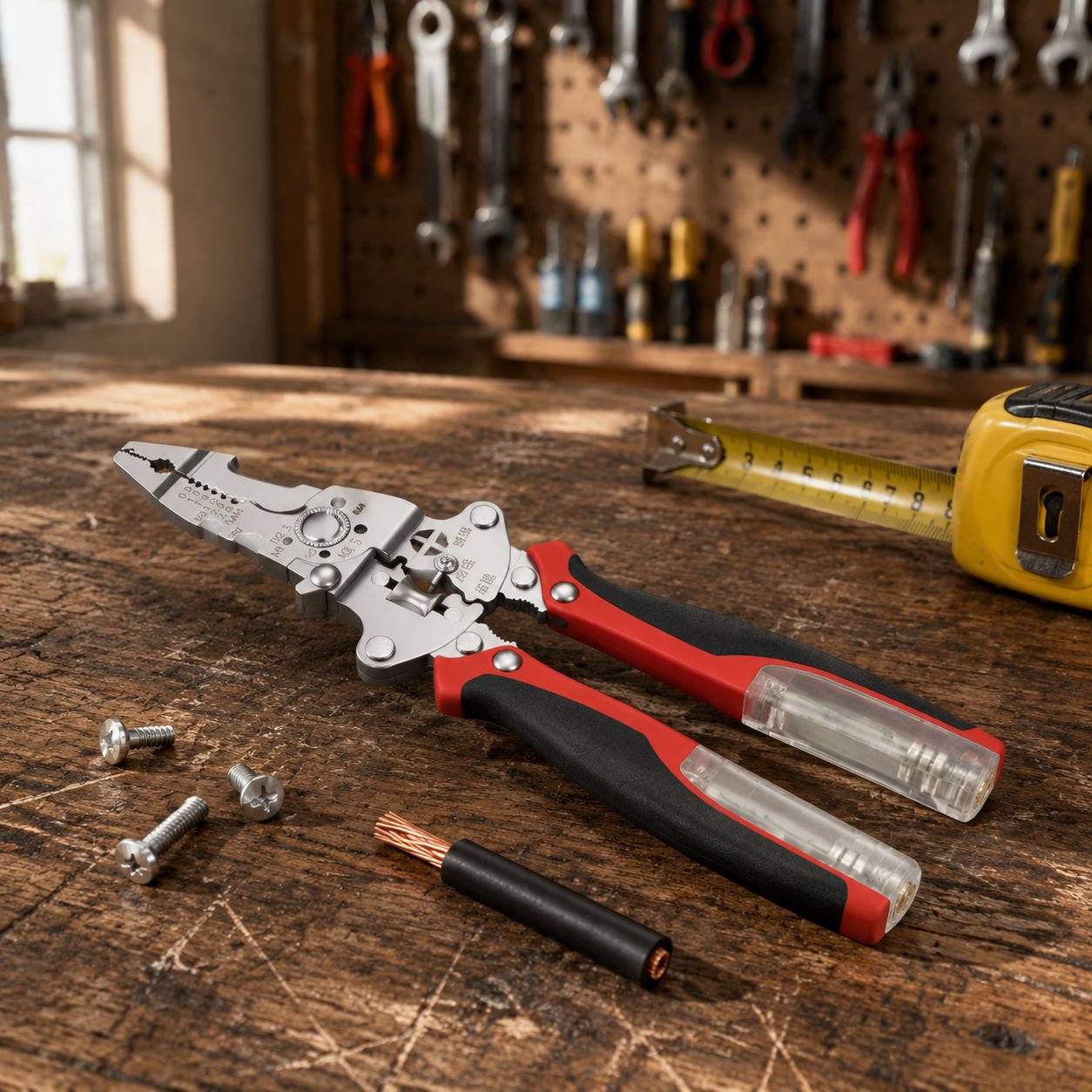 Folding wire strippers