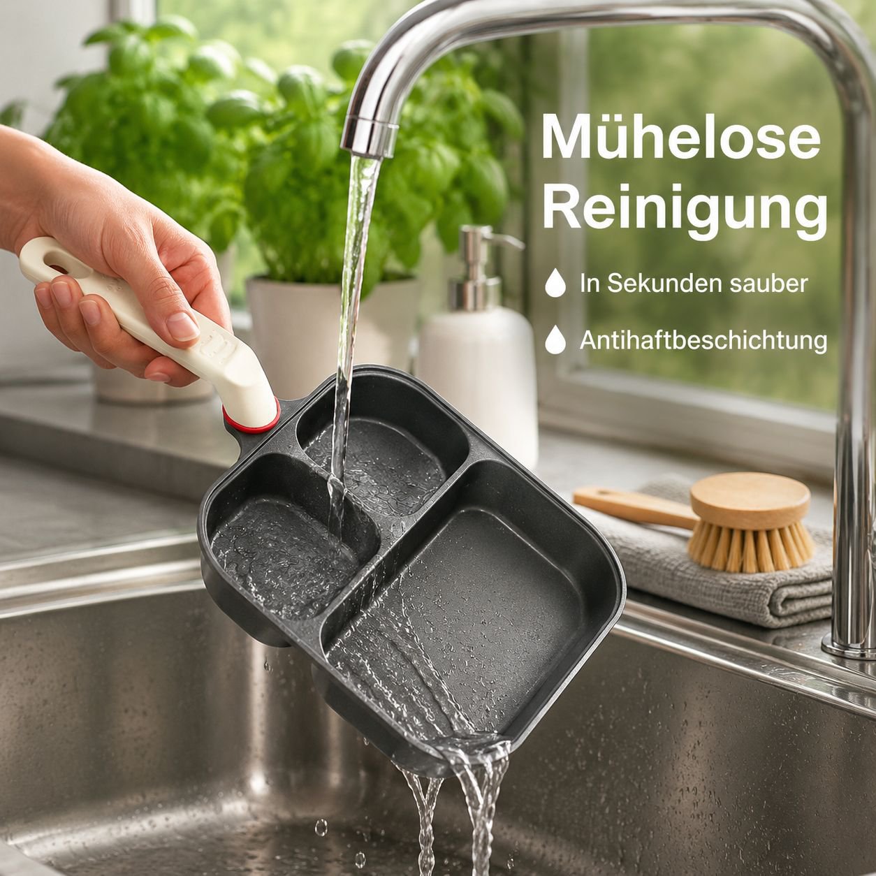 Dreiloch-Bratpfanne für den Hausgebrauch
