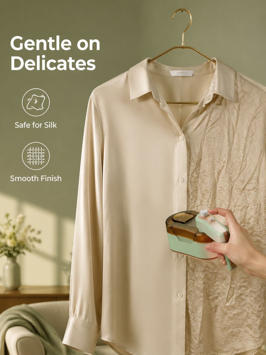 Handheld Garment Steamer Foldable Rotating Electric Iron