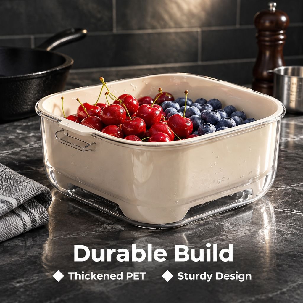 Thickened Anti-slip Plastic Vegetable Basket