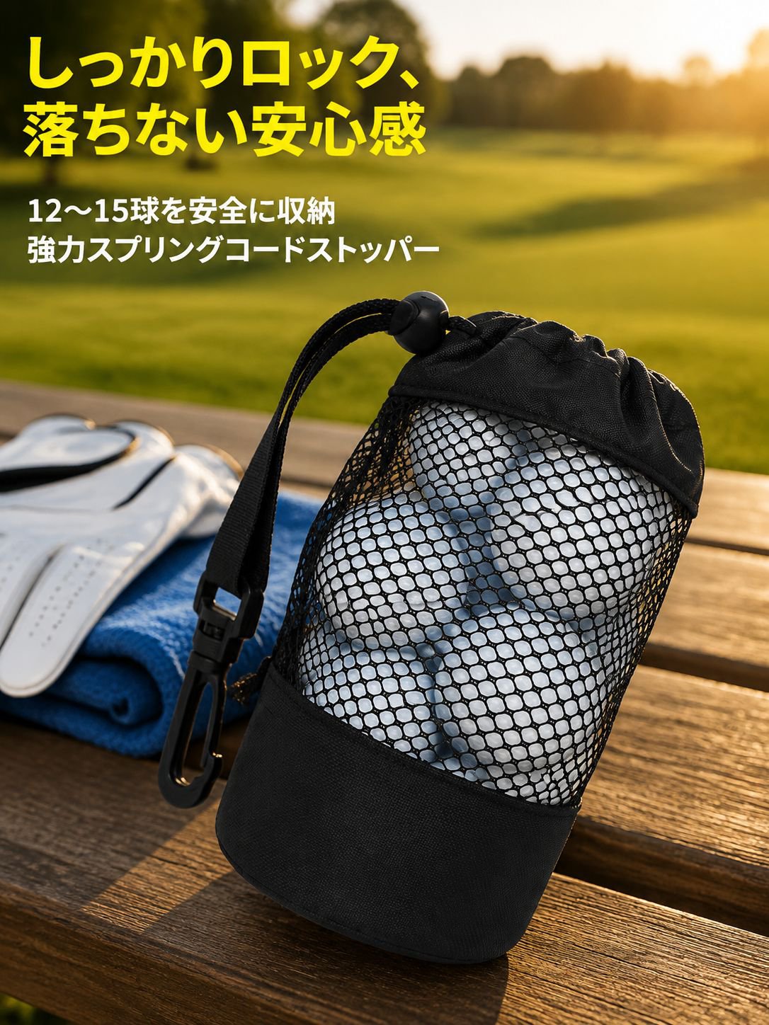 ゴルフボール用巾着袋