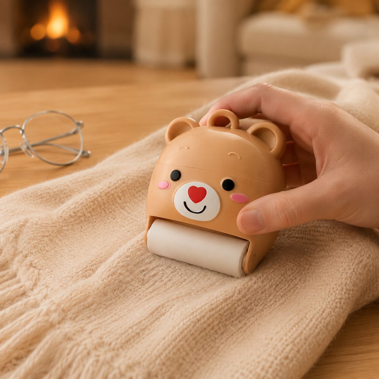Handheld washable lint remover for wool garments