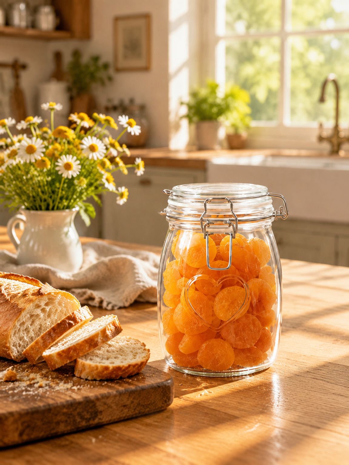 Bocal de rangement en verre avec clip en acier inoxydable