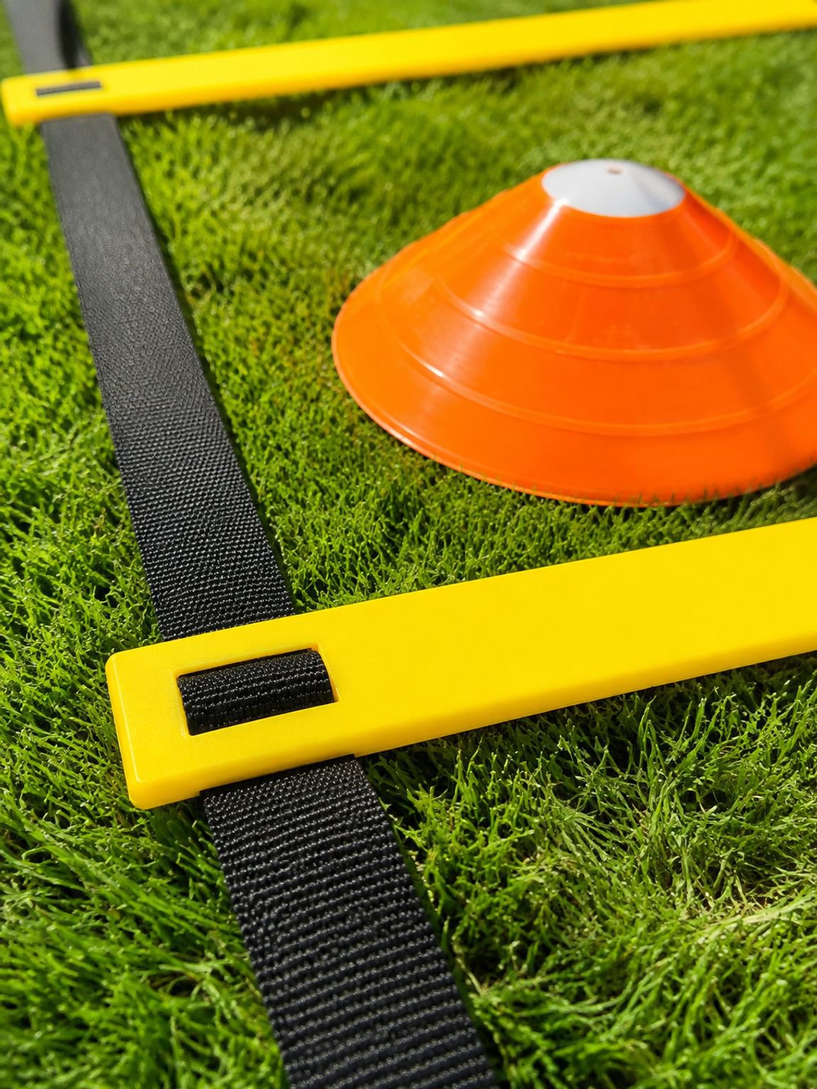 Snelheidstraining met complete behendigheidsladder set