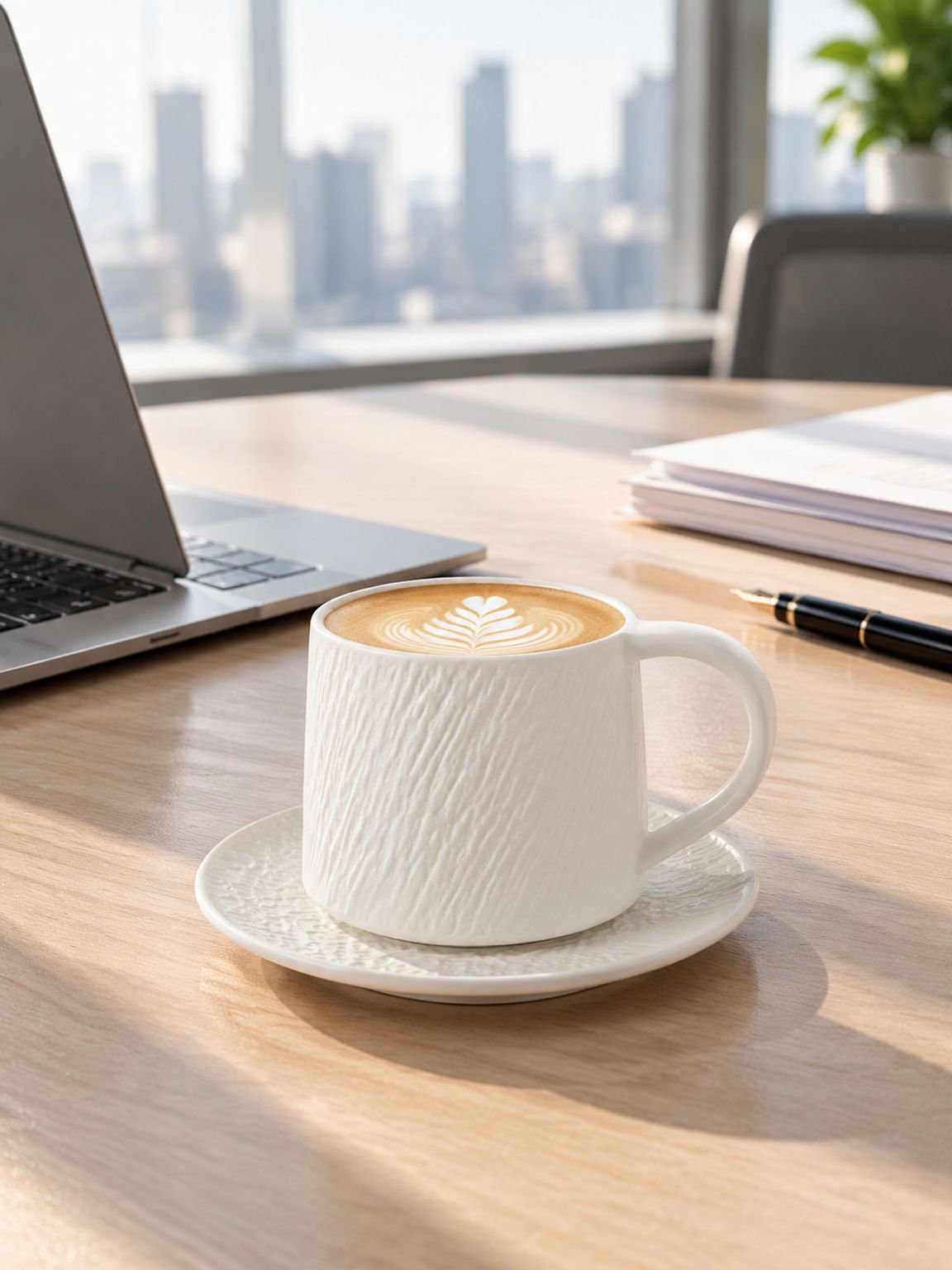 Charming coffee and tea set made of high-quality stoneware