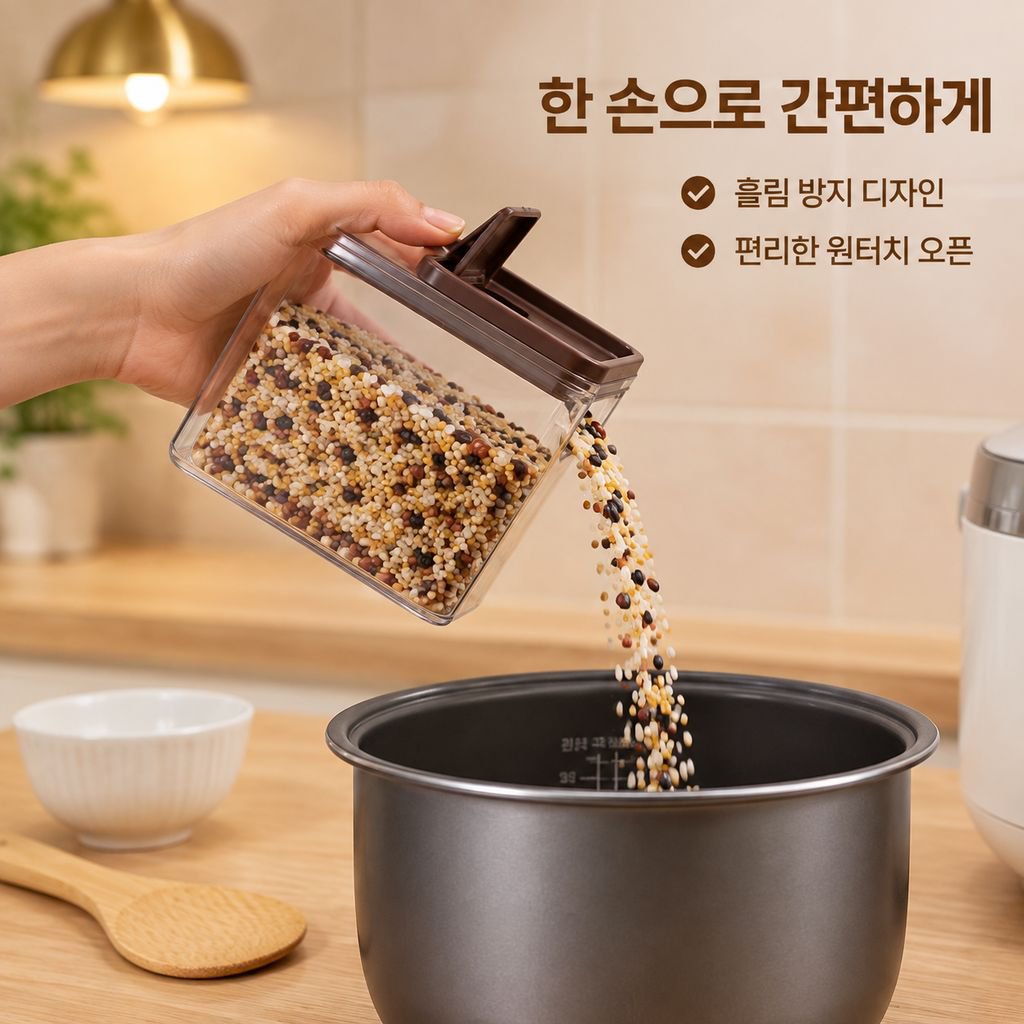 주방 다용도 잡곡 곡물 저장 용기