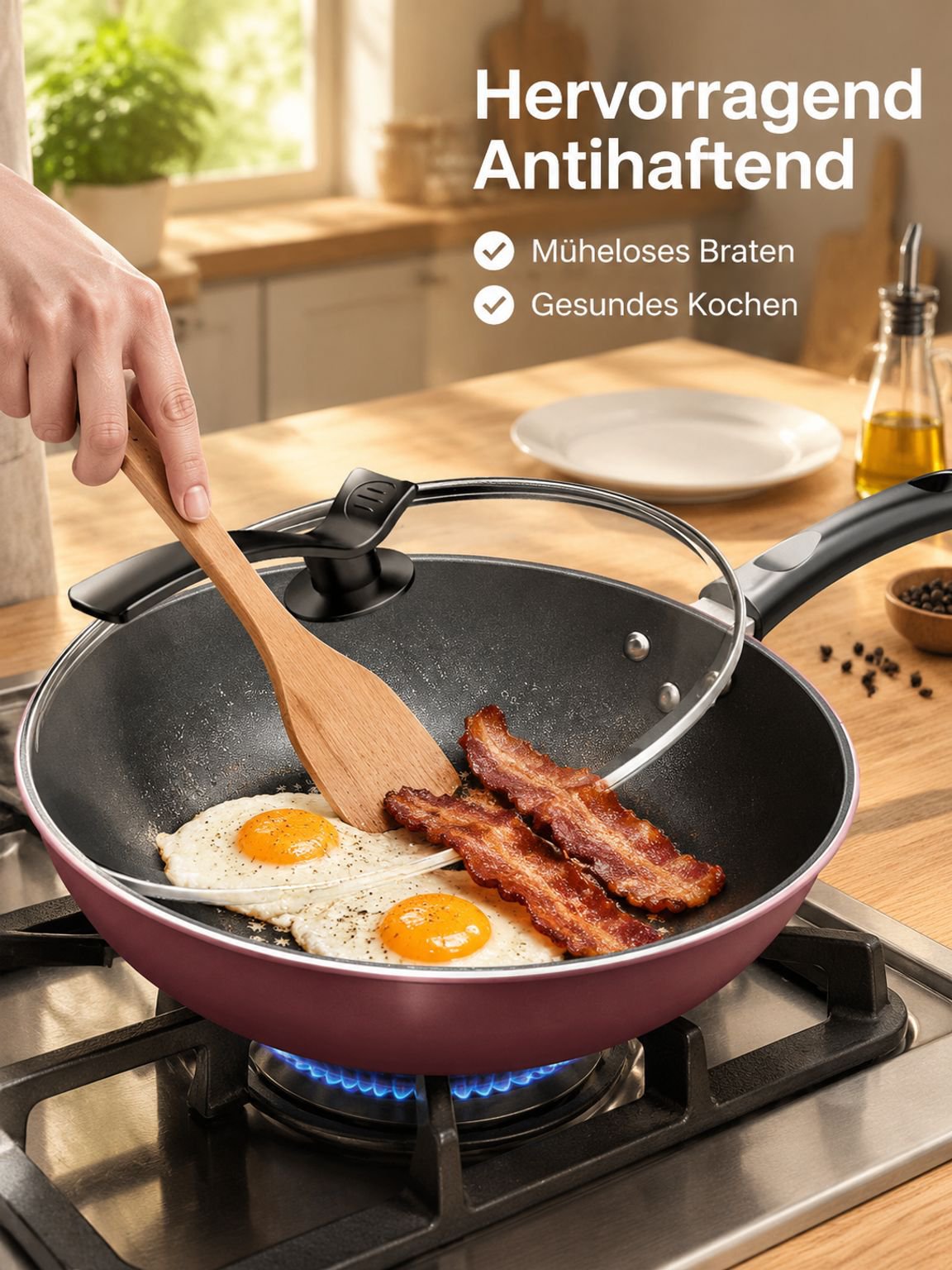 Diamantbeschichteter Antihaft-Wok