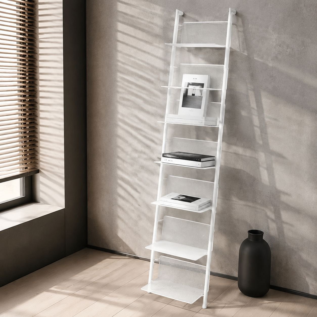 Stylish magazine holder with multiple compartments