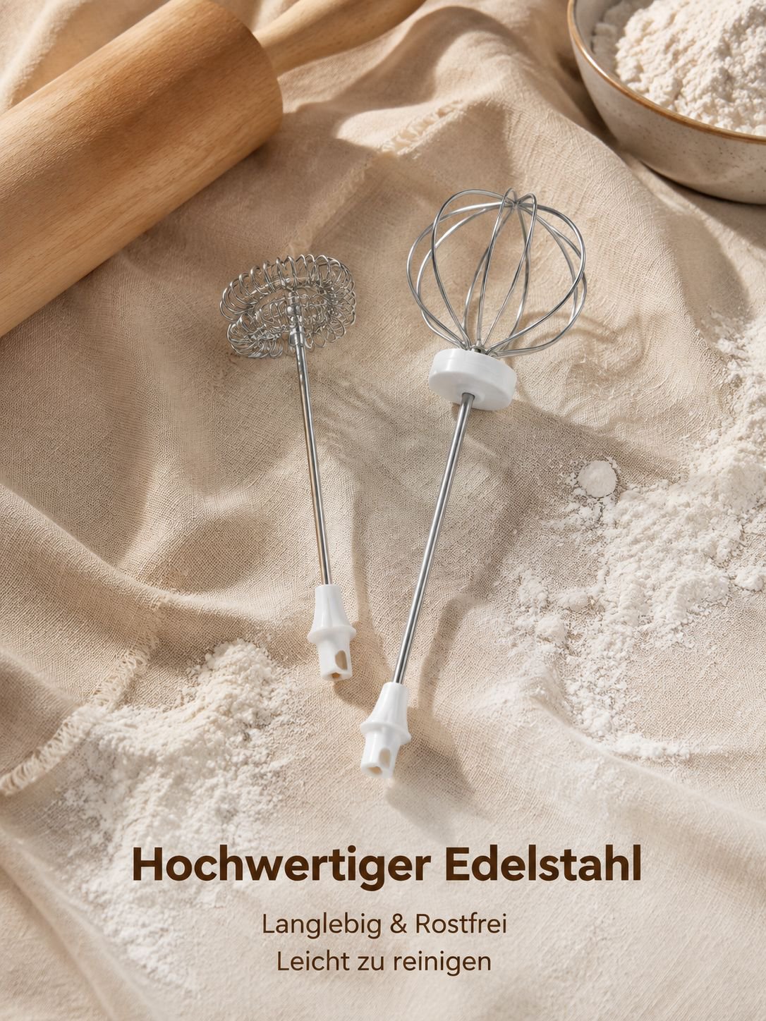 Wiederaufladbarer kabelloser Schneebesen