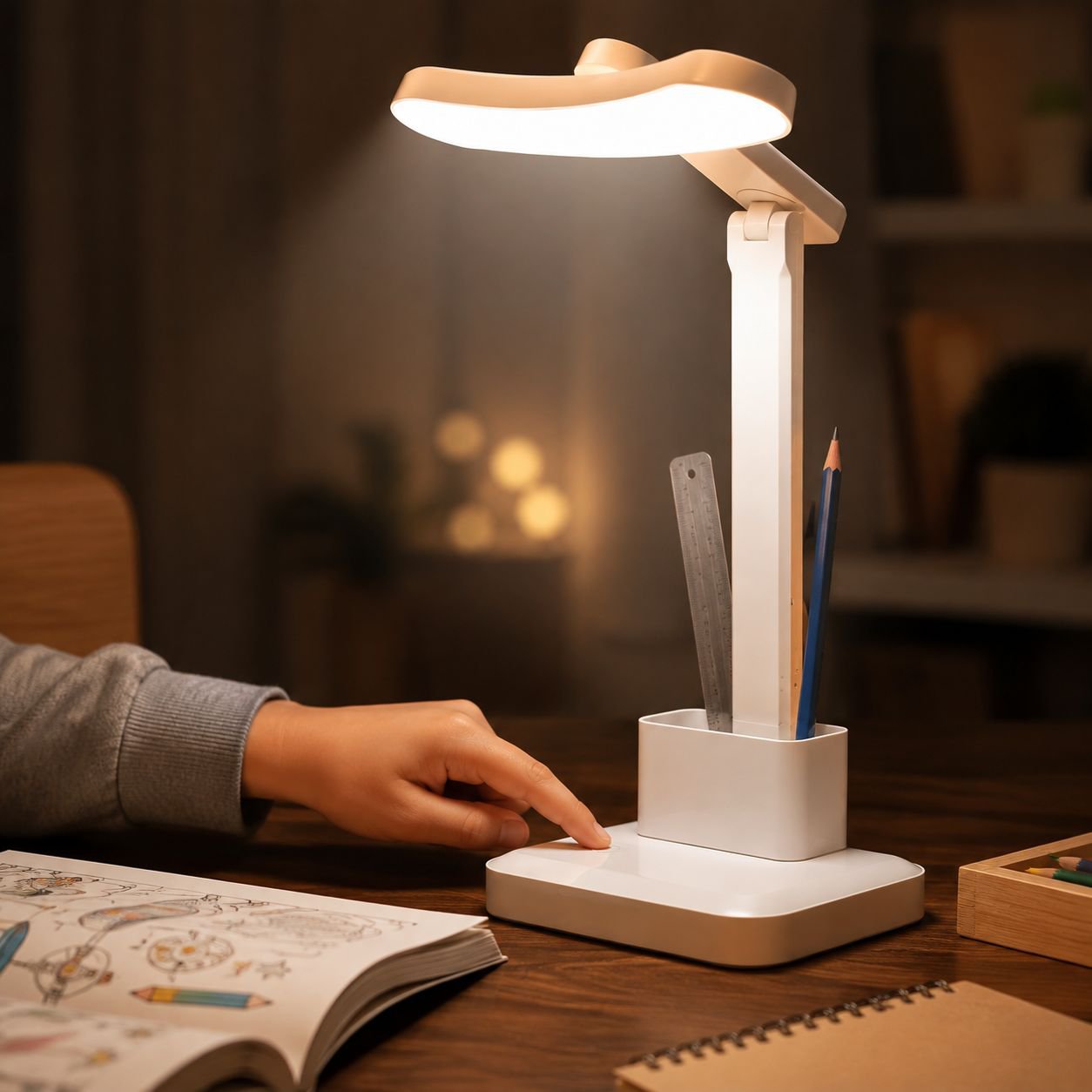 LED Schreibtischlampe für Schüler, augenschonend