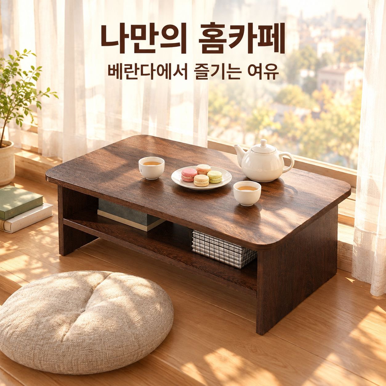 일본식 다다미 좌식 미니 티테이블 베란다 창가 침실 심플 좌탁 침대 테이블