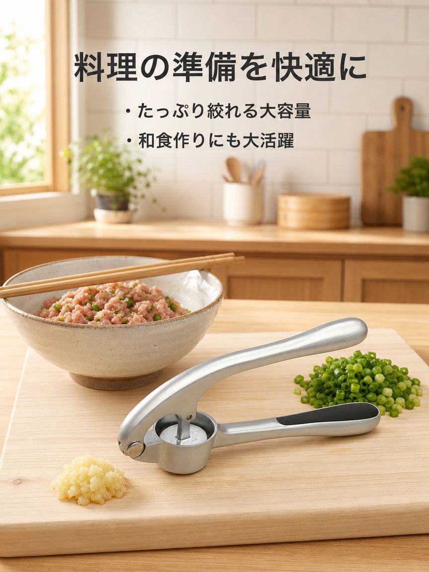キッチン用特大ガーリックプレス