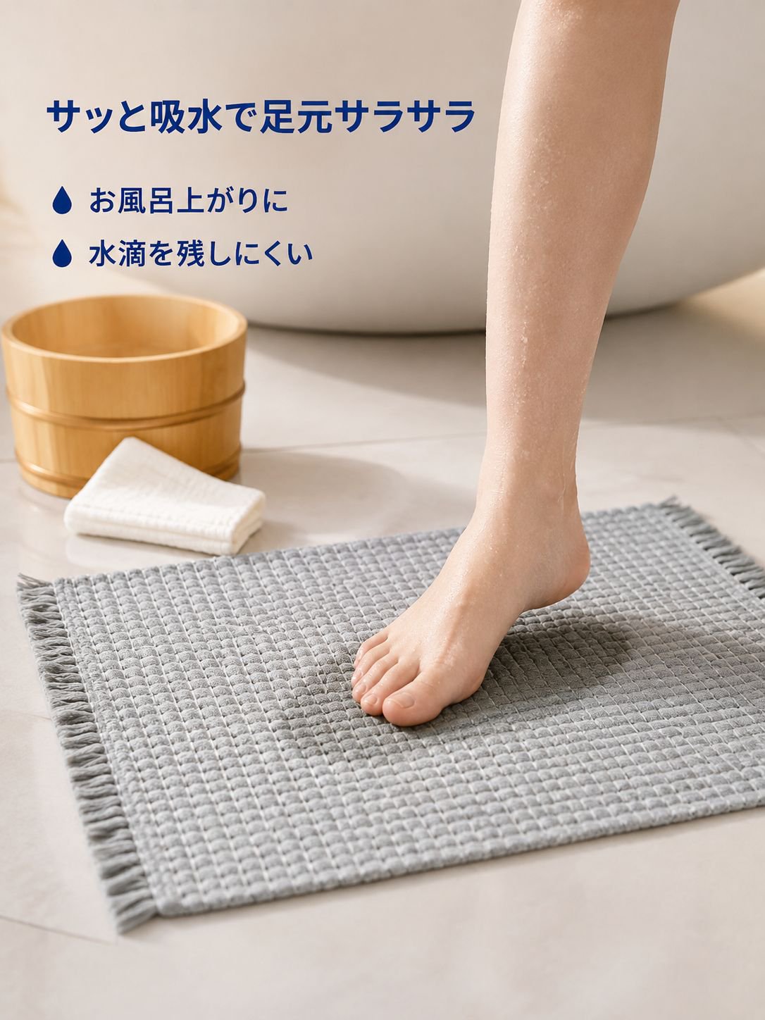 滑り止め吸水フットマット