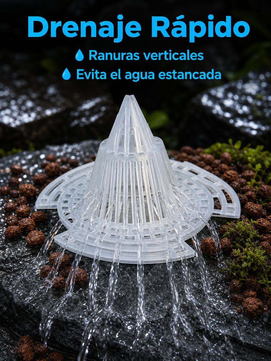 Almohadilla de drenaje transpirable y resistente a las raíces podridas