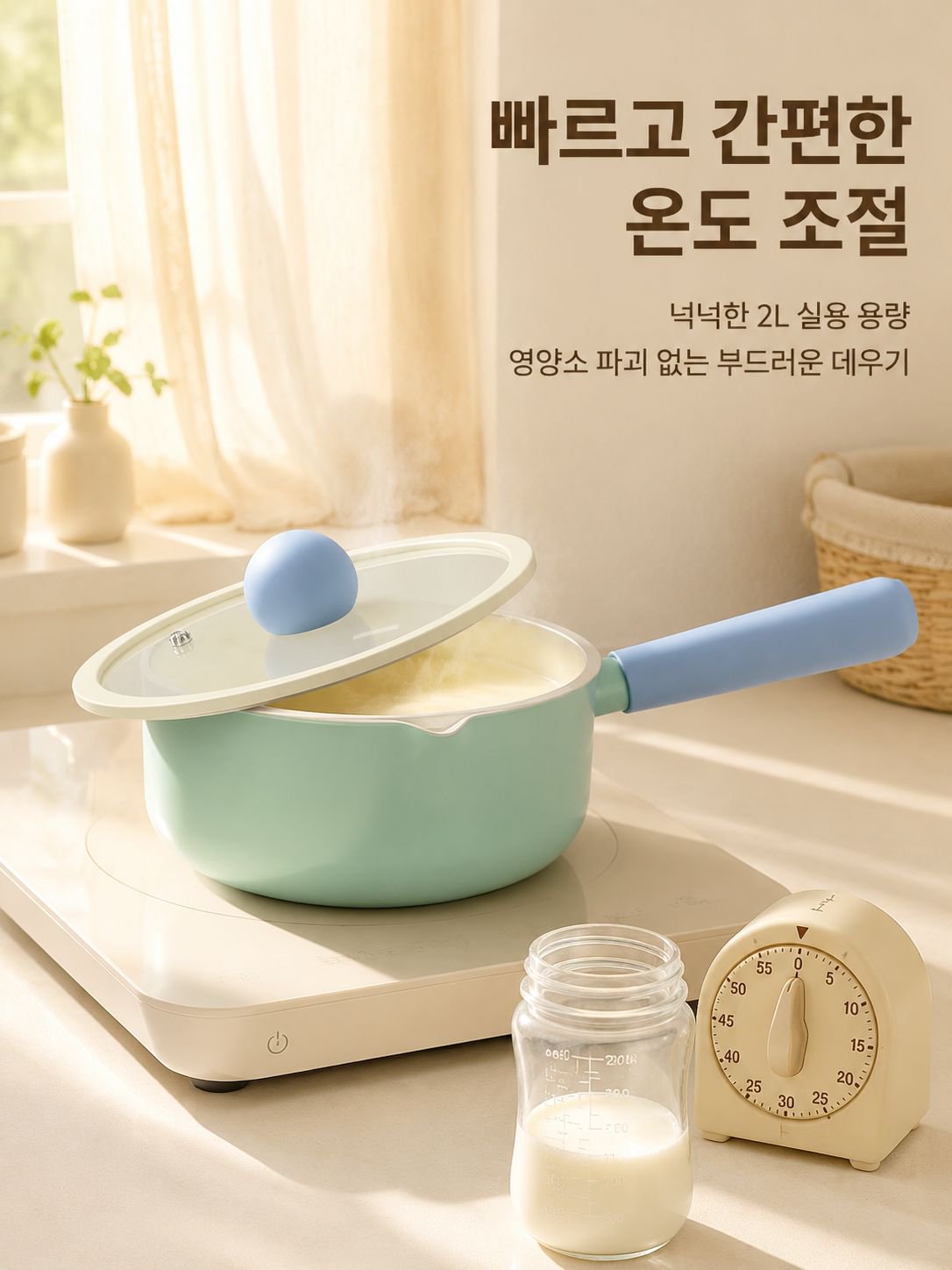 아기 이유식 다용도 냄비
