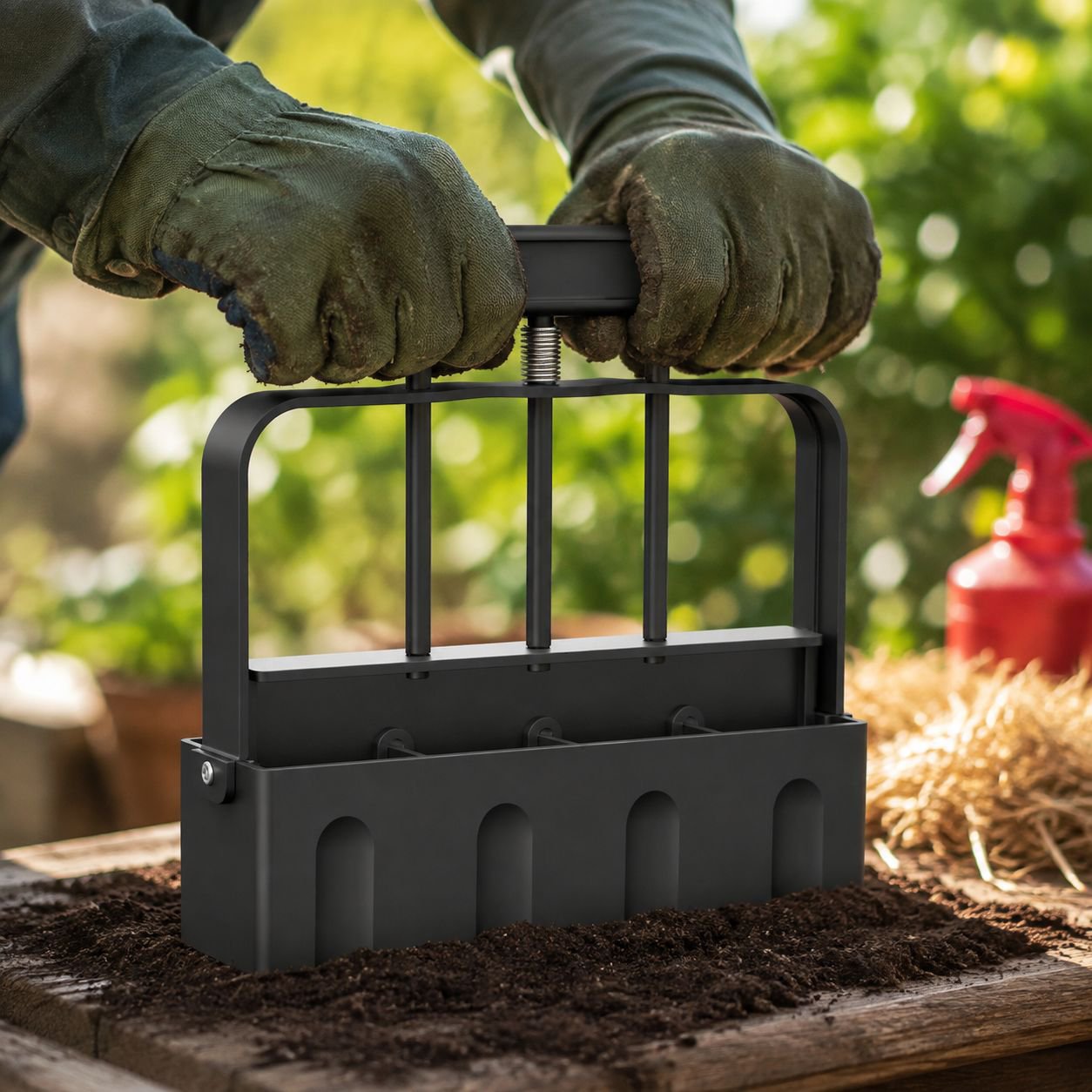 Herramienta de plantación de plántulas para jardín
