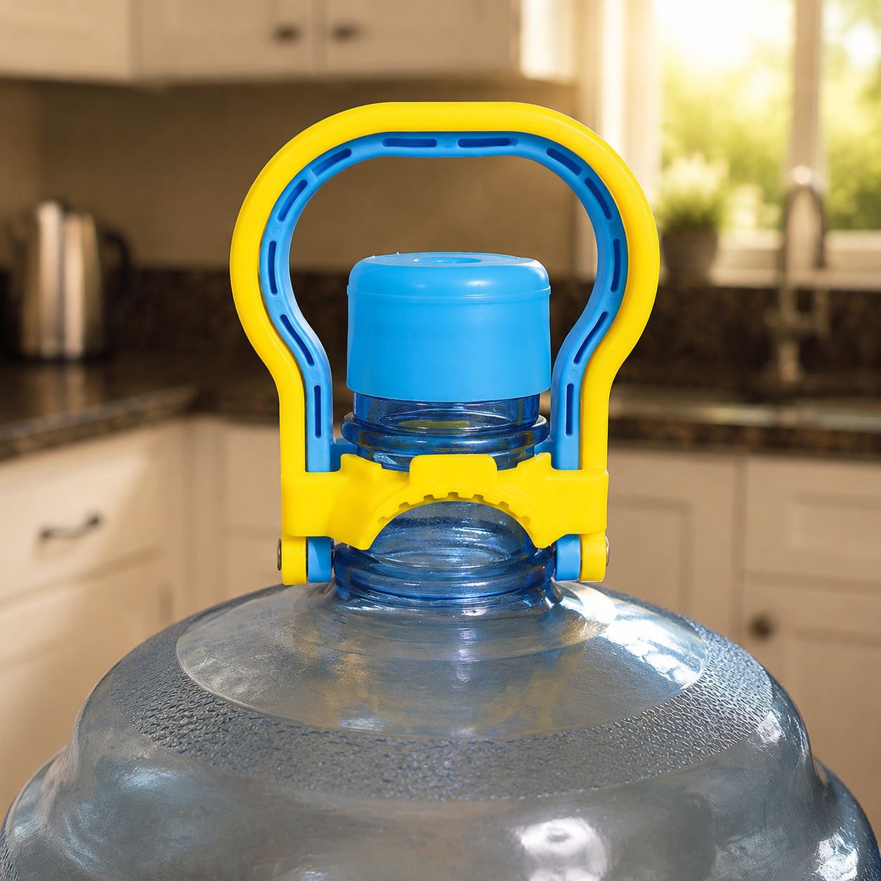 Plastic handle for 5-gallon water jug