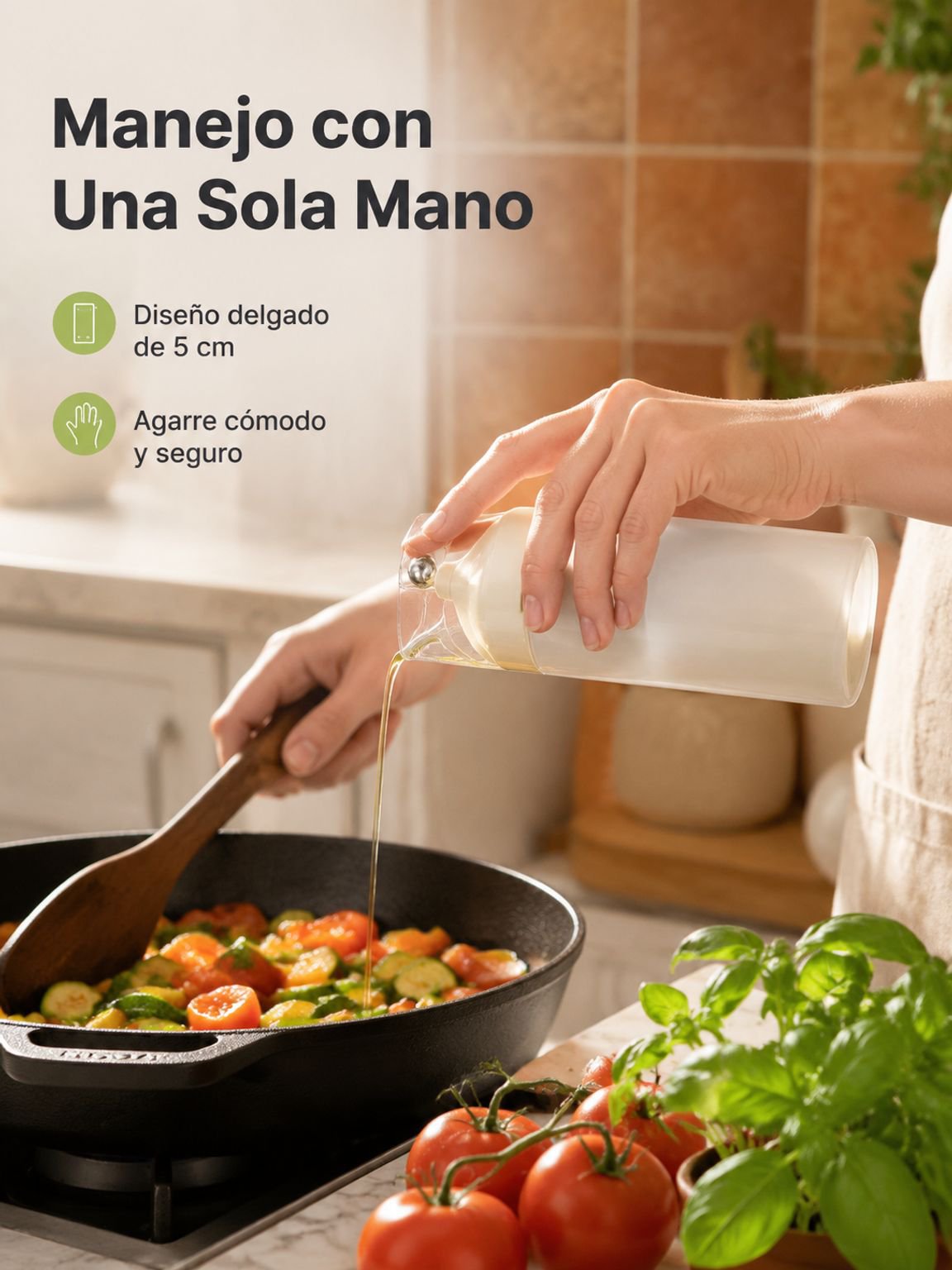 Detalle del envase de la salsa de soja de vidrio