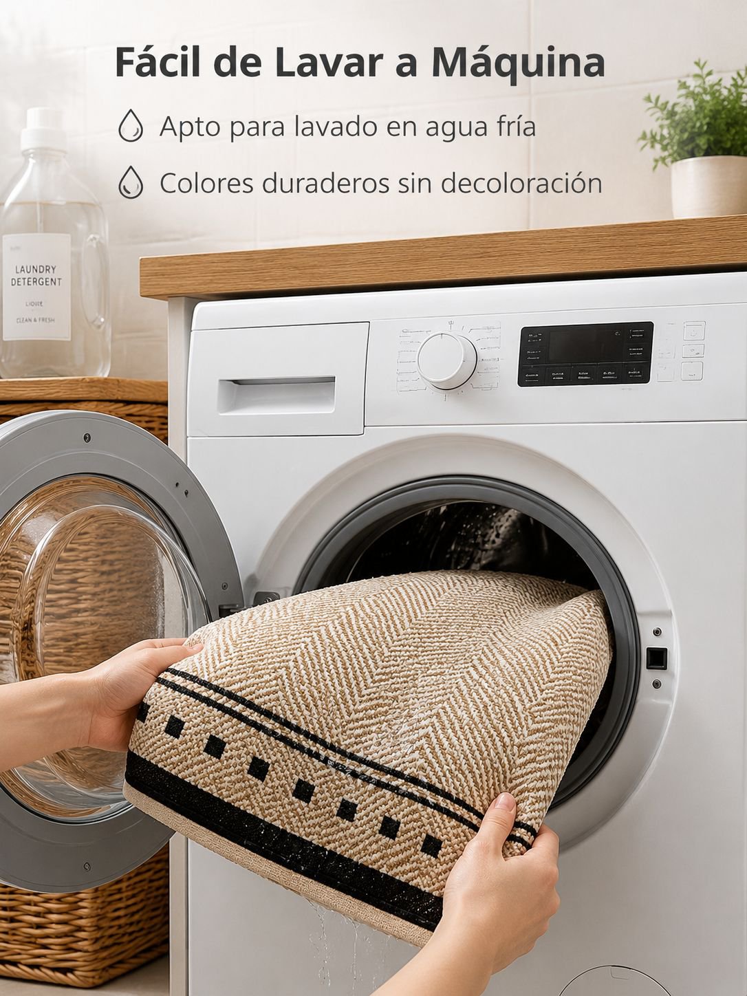 Cojín decorativo retro en un salón acogedor