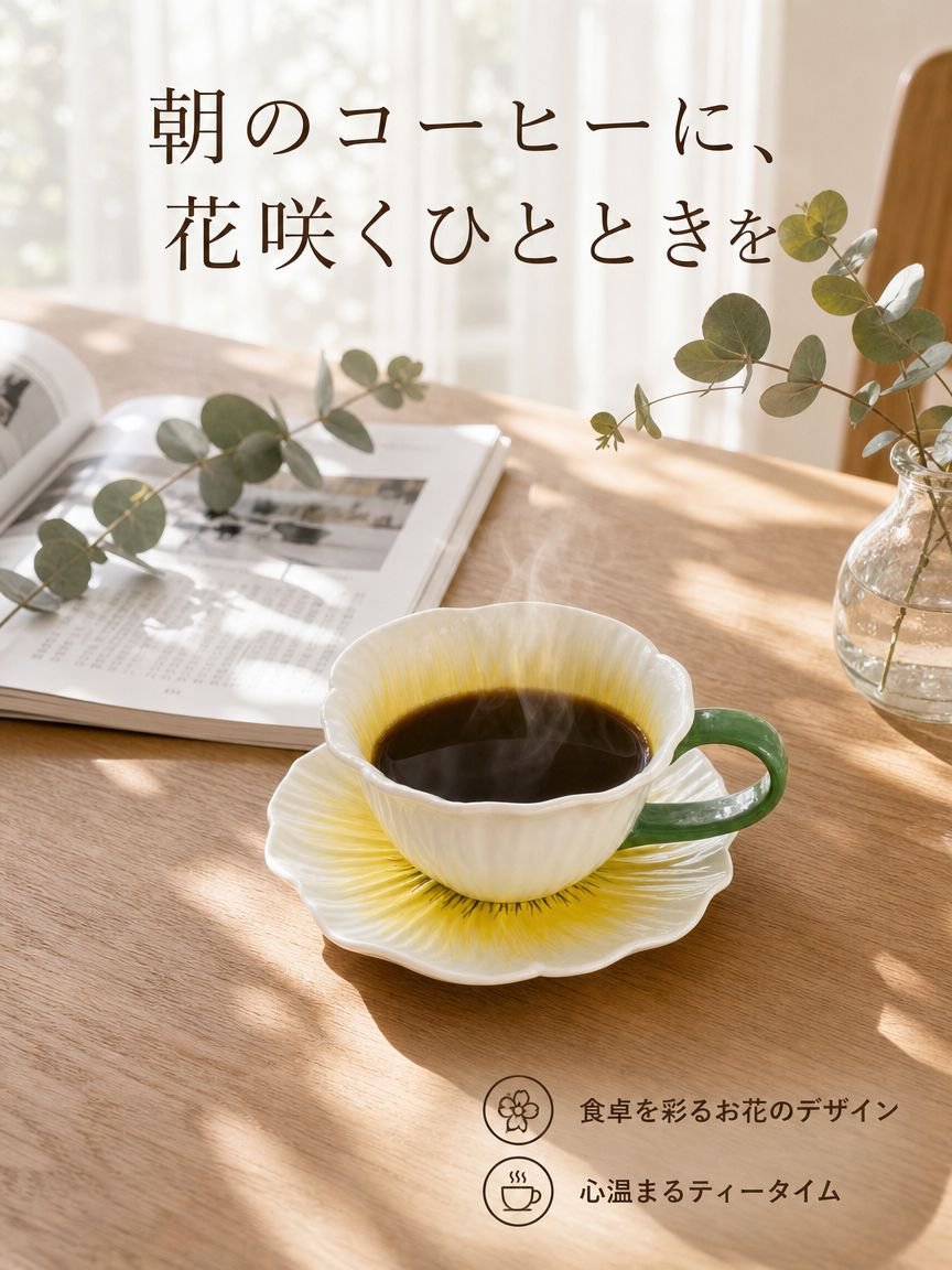陶器のコーヒーカップ