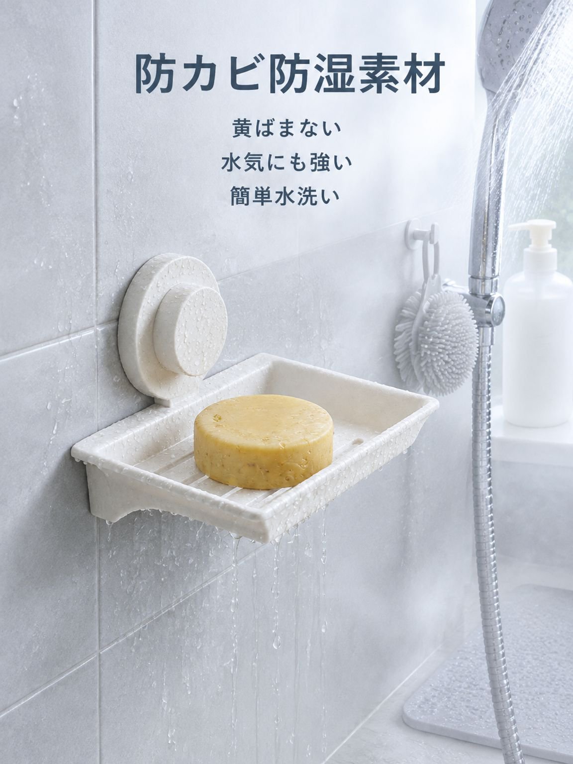 吸盤付きソープディッシュ