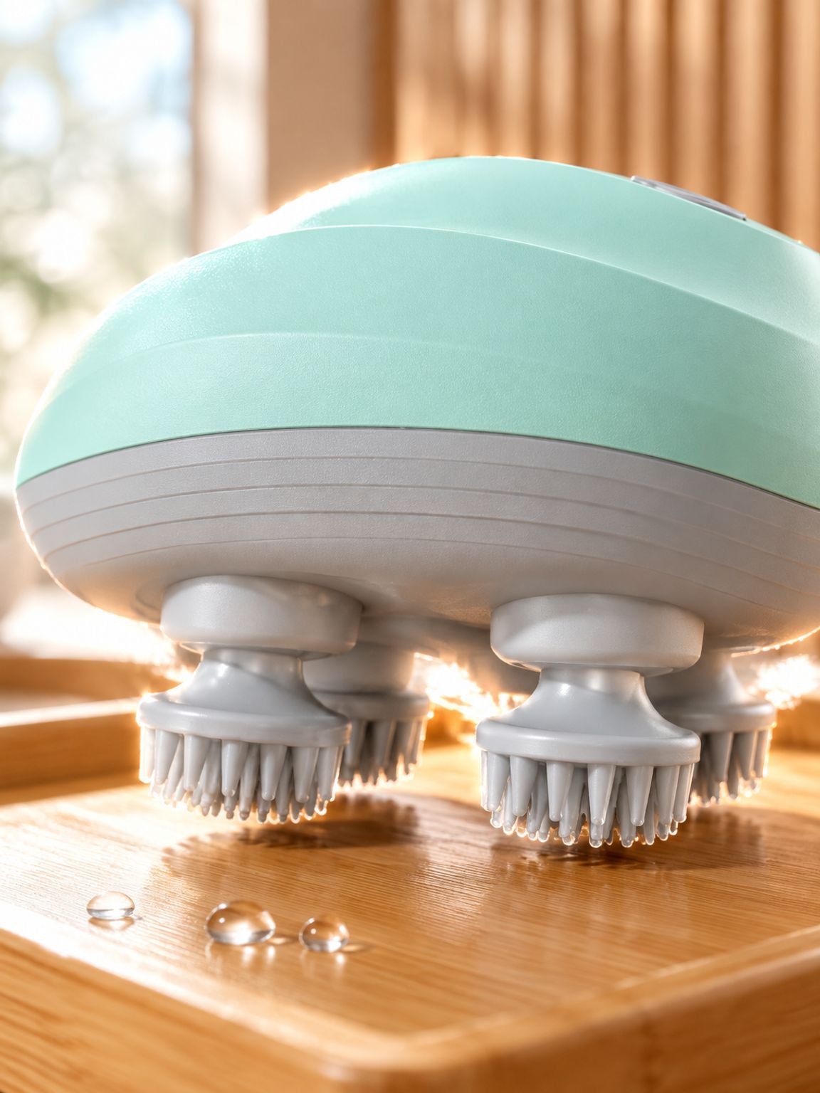 Mini-Smart-Kopfmassagegerät, elektrisches, wasserdichtes Massagegerät, Physiotherapie, Kneten, Haush