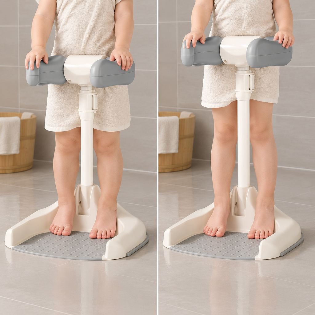 赤ちゃんの入浴時に使う折りたたみ式バス補助具