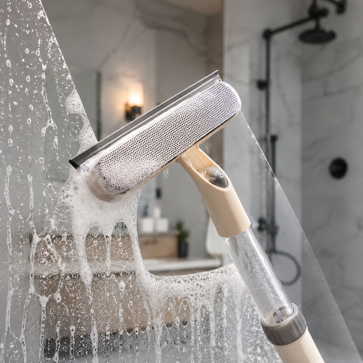 Home Refillable Glass Squeegee, No Water Marks