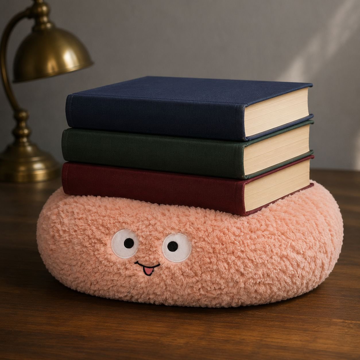 Peluche cojín y manta dos en uno, diseño de empalme lindo, decoración cómoda para el hogar