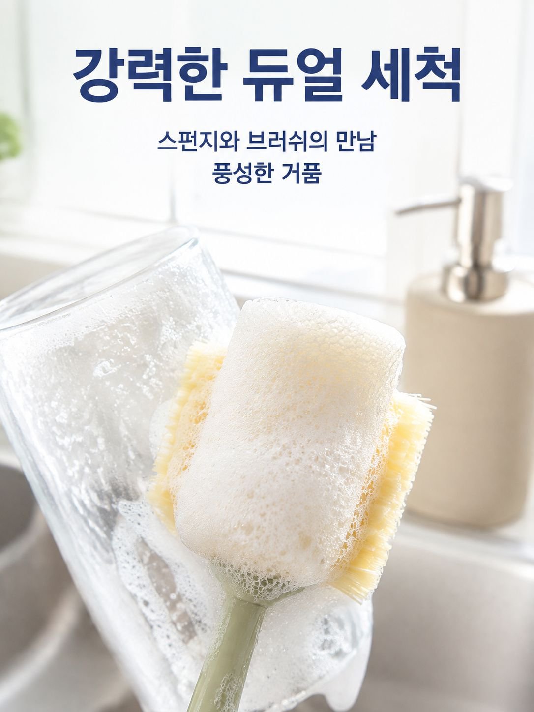 긴 손잡이 컵솔