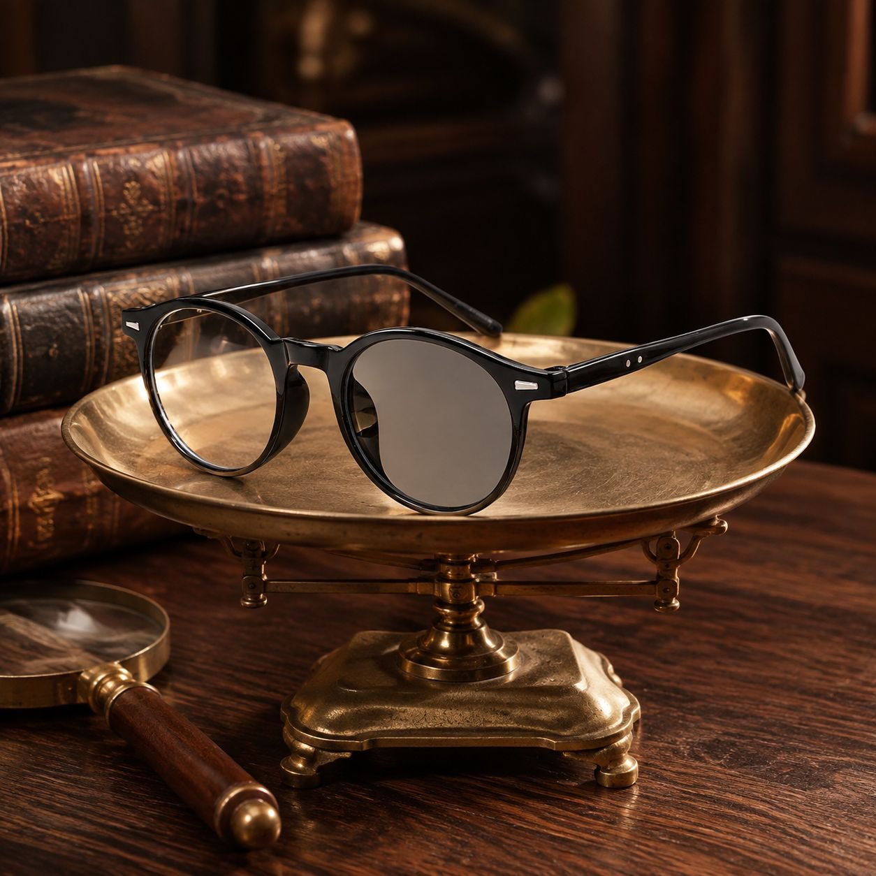 Lightweight round frame reading glasses