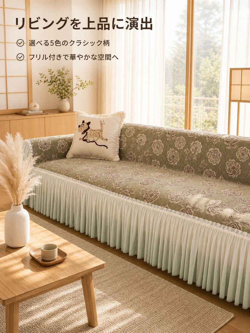 スカート付き滑り止め座布団