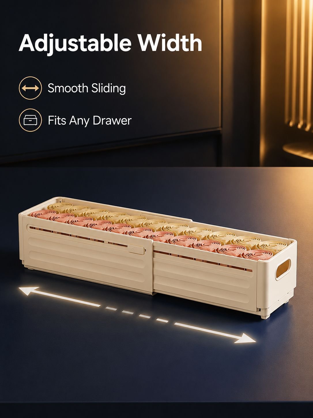 Multifunctional Extendable Drawer Organizer Box