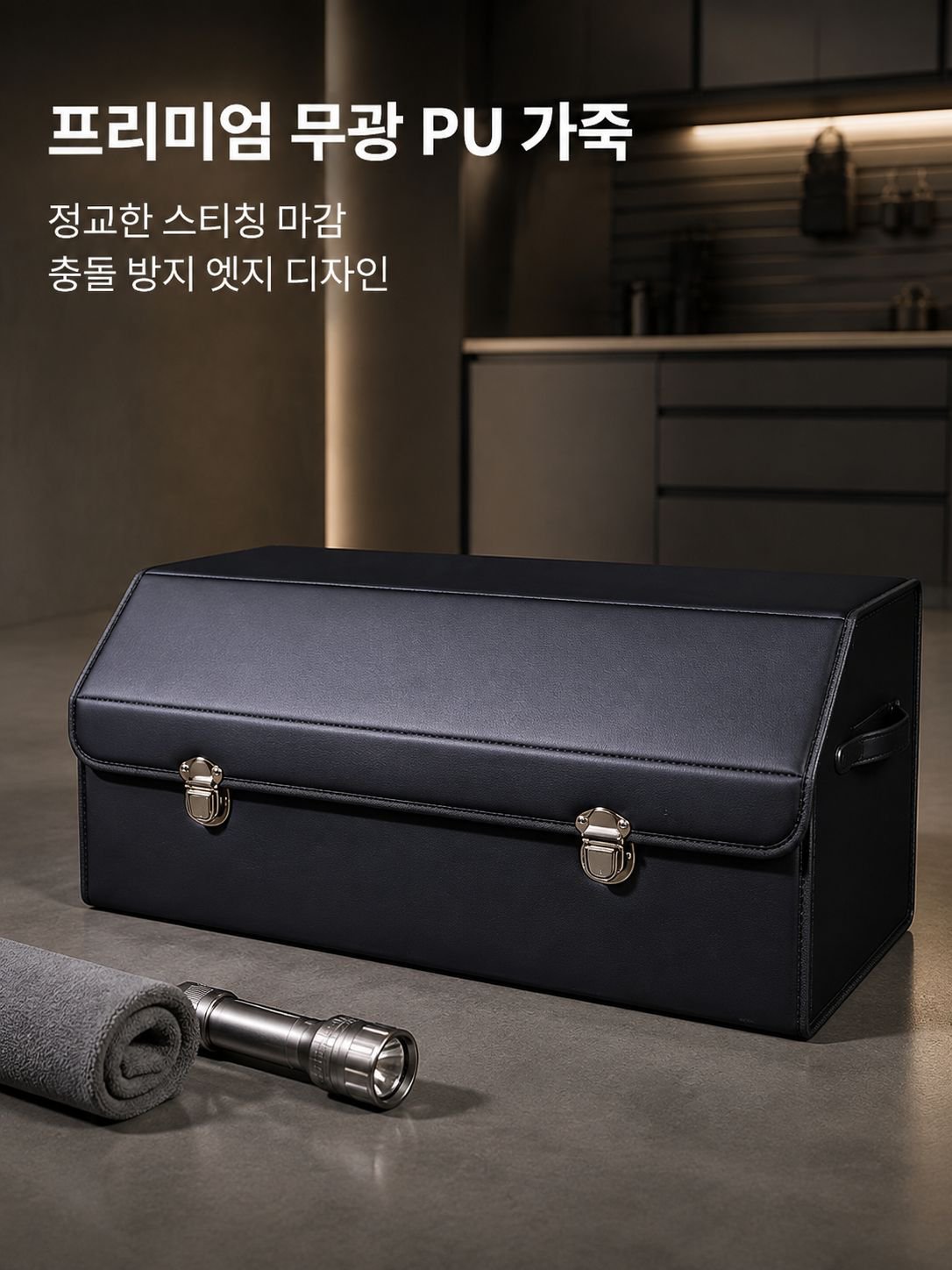 대용량 접이식 차량용 수납함 전체 모습