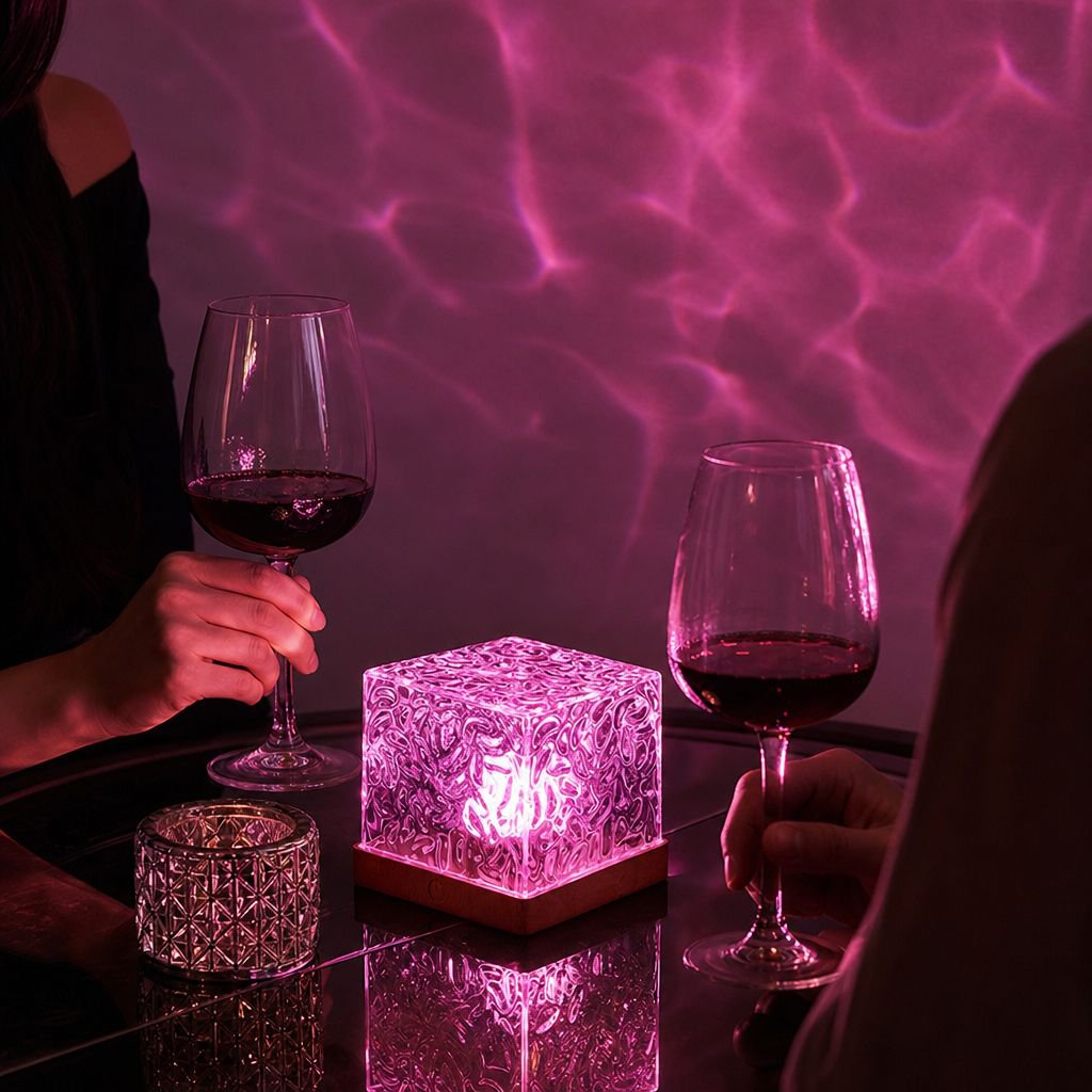 JMY-16 Colorful Square Water Ripple Ambient Light