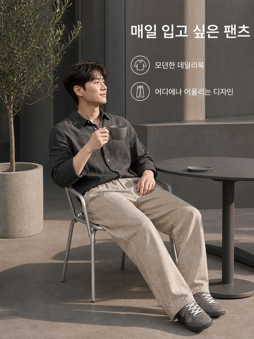라이오셀 린넨 드레이프 캐주얼 팬츠