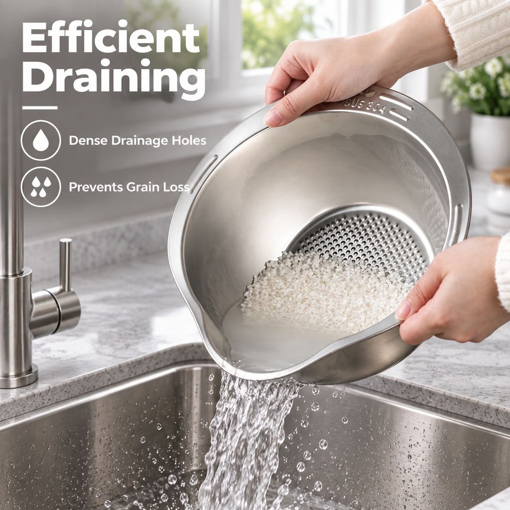 Kitchen Multifunctional Stainless Steel Colander