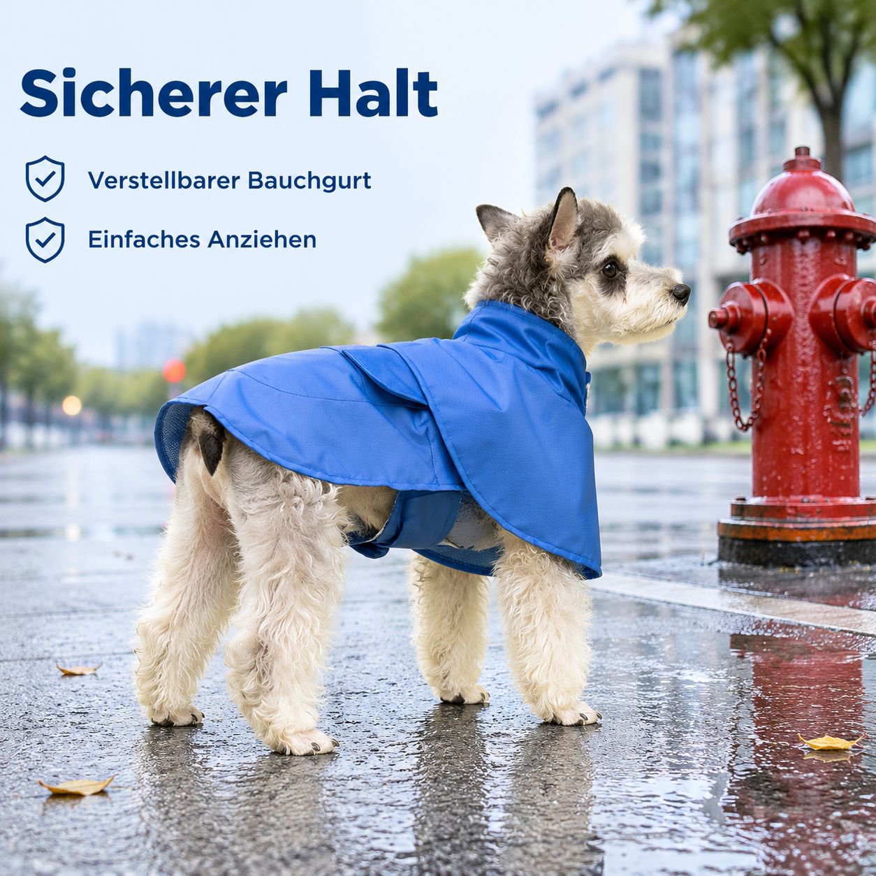 Wasserdichtes Hunderegen-Cape für Toy Dogs, Regencape für Haustiere