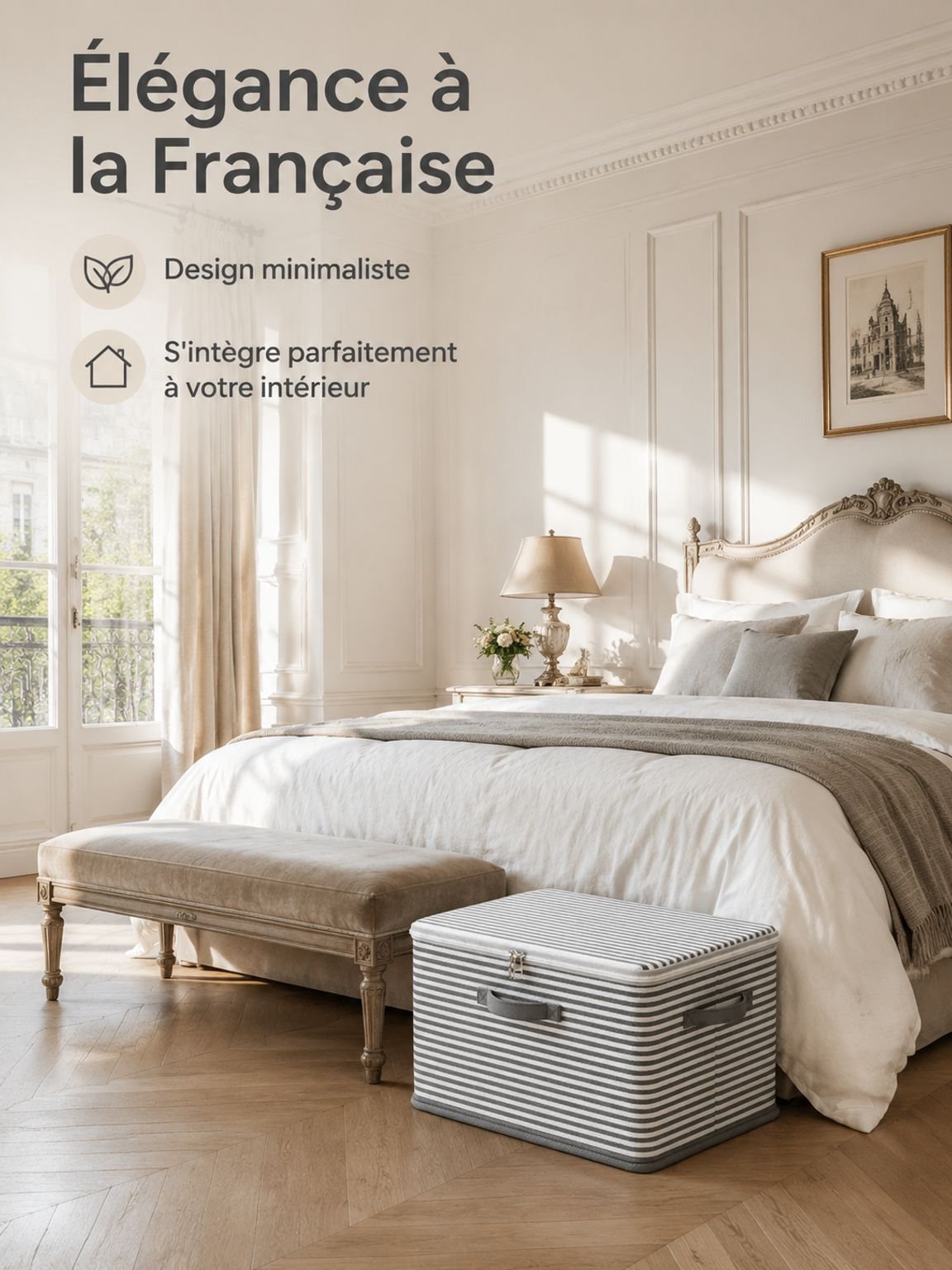 Boîte de rangement simple pour la maison, idéale pour organiser vos affaires