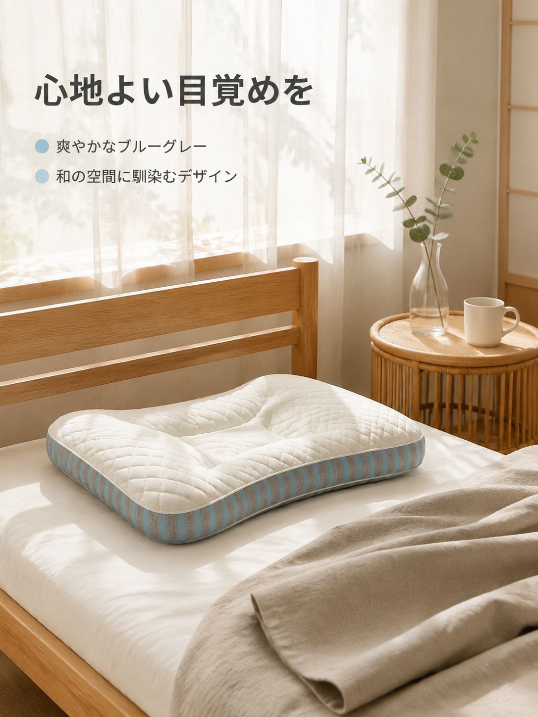 首を支える深睡眠マッサージ枕芯