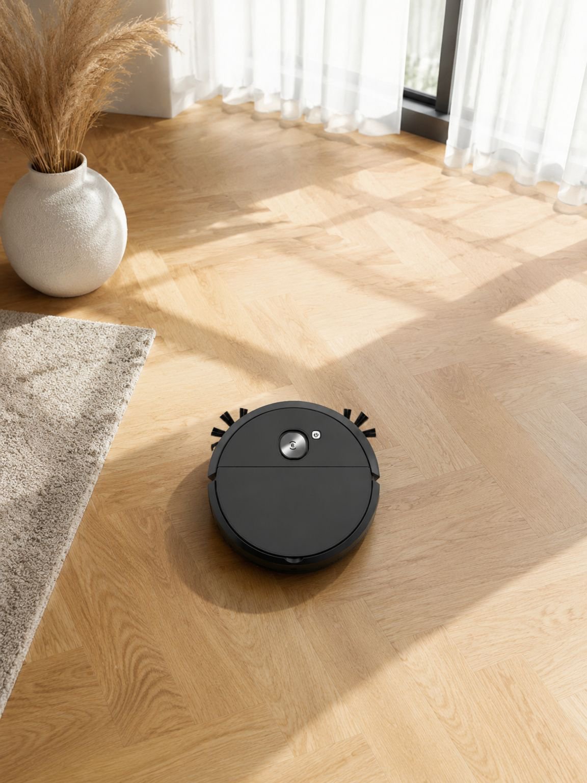 Automatischer Kehr-, Saug- und Wischroboter in einem