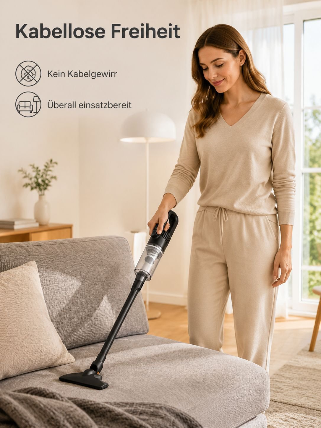 Multifunktionaler kabelloser Sturmstaubsauger für staubfreie Innenräume